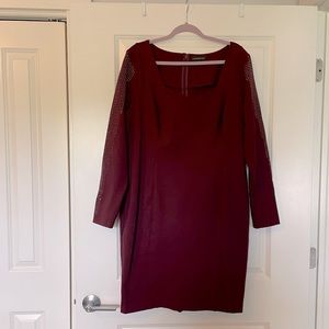 Studded Sleeve Bodycon Dress